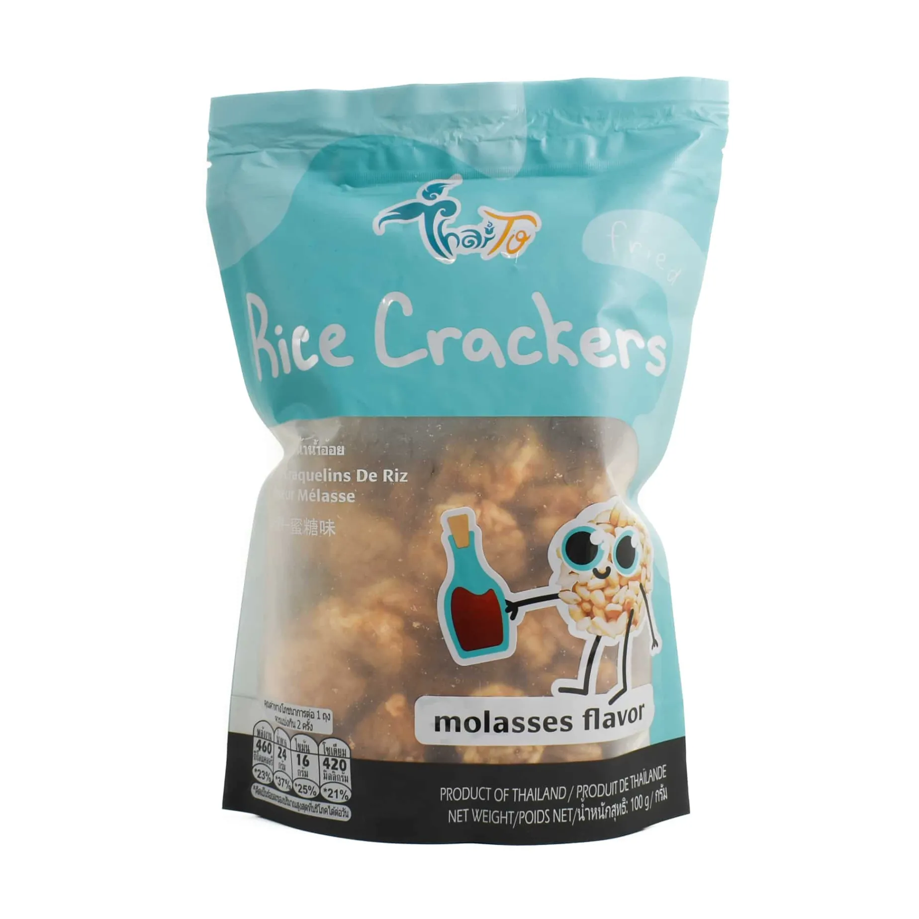 Molasses Rice Crackers, 100g