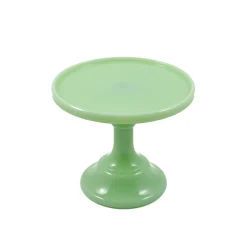 Mosser Glass Jade Milk Glass Cake Stand