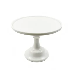 Mosser Glass White Milk Glass Cake Stand