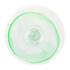 Murano Glass Green Cake Stand, 25cm