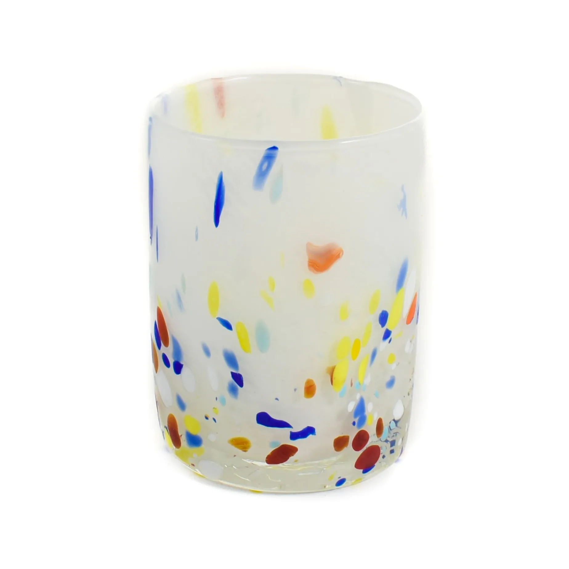 Murano Glass Tumbler, Rainbow