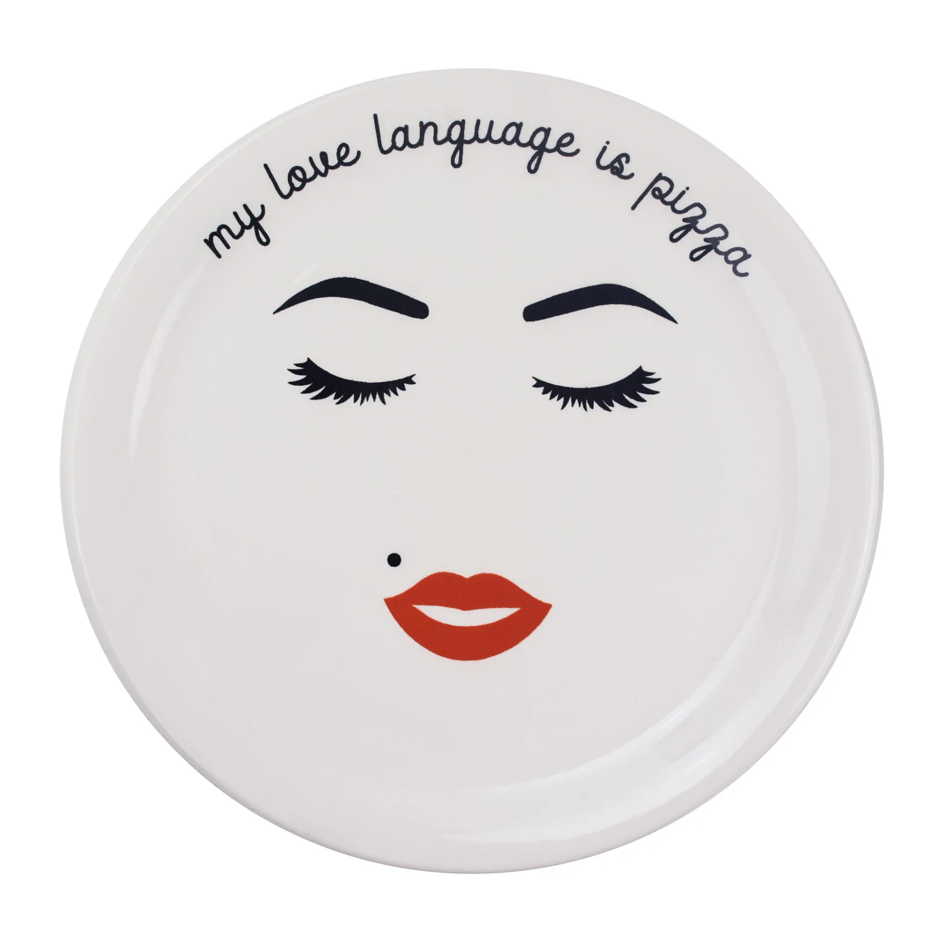 My Love Language Is Pizza Pizza Plate, 31cm