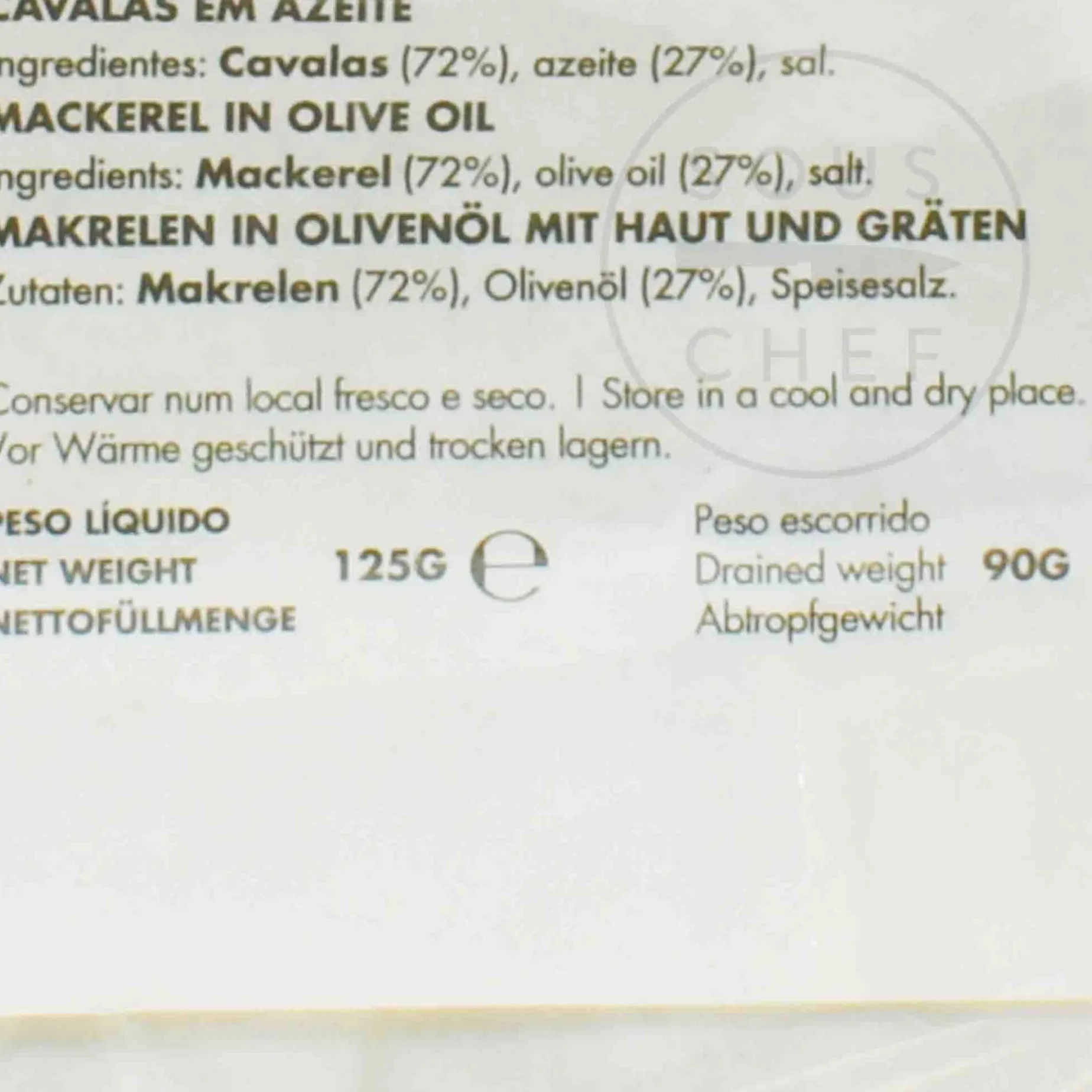 Nuri Mackerel in Olive Oil, 125g