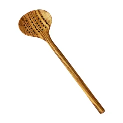Olive Wood Slotted Spoon, 30cm