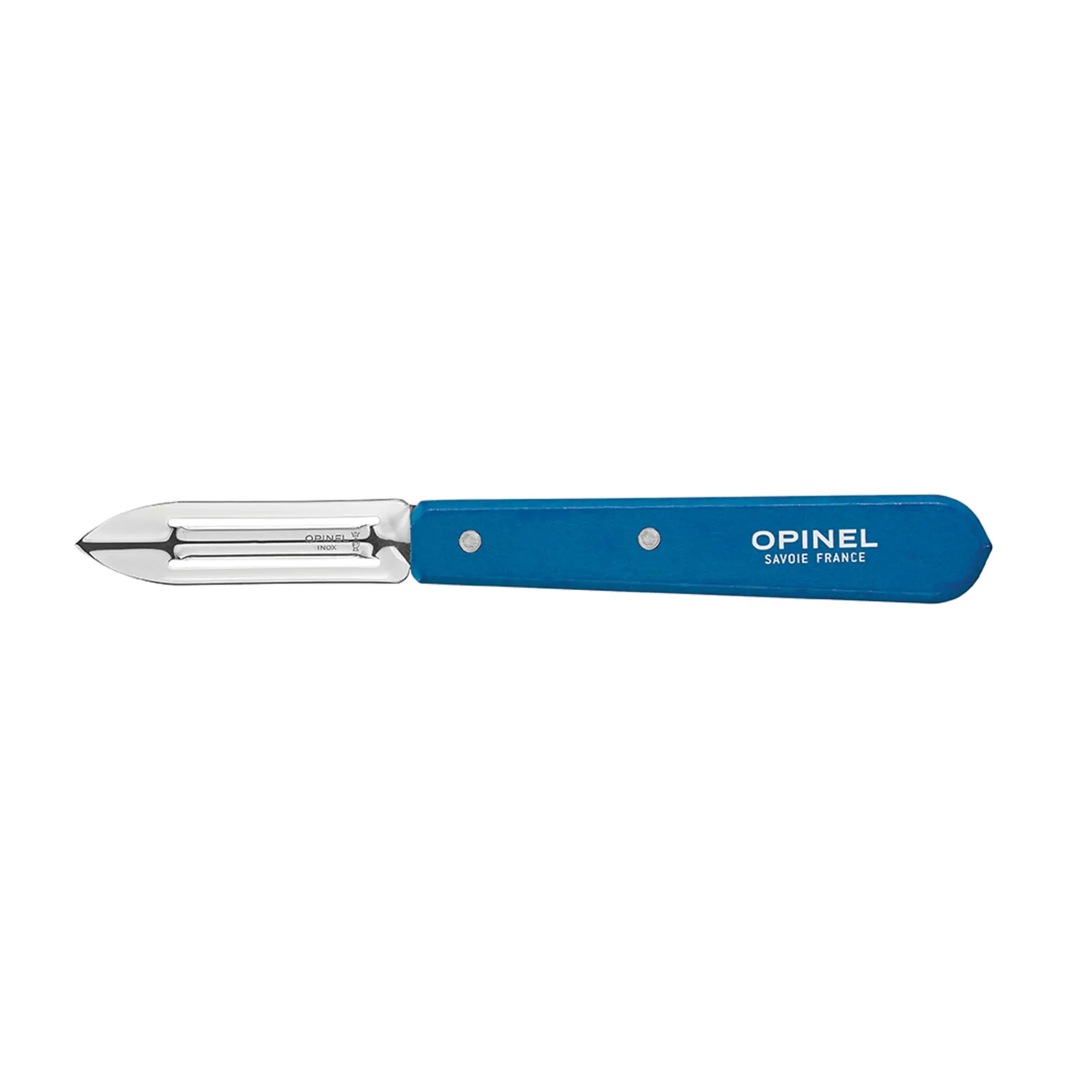 Opinel No 115 Blue Beechwood Handle Peeler, 6cm