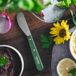 Opinel No 117 Khaki Beechwood Handle Spreading Knife, 6cm