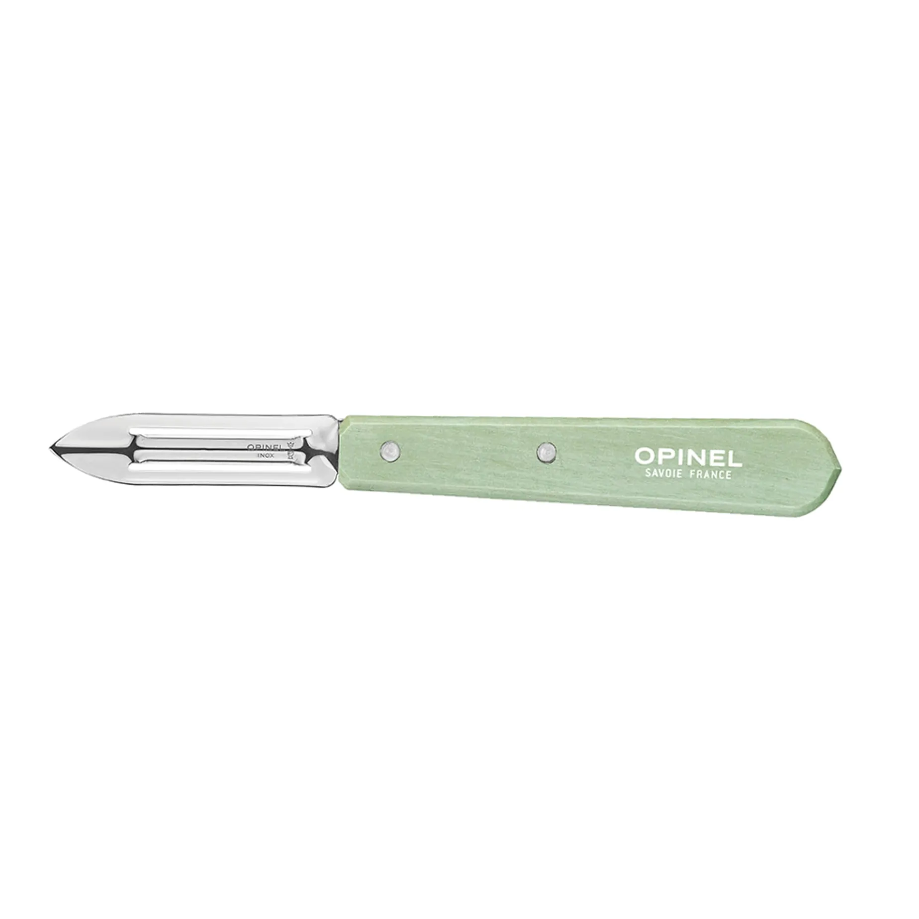 Opinel No 115 Sage Beechwood Handle Peeler, 6cm