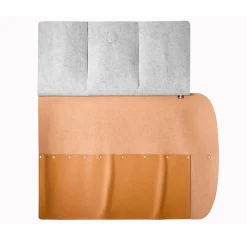 Opinel Reclaimed Leather 8 Slot Knife Roll