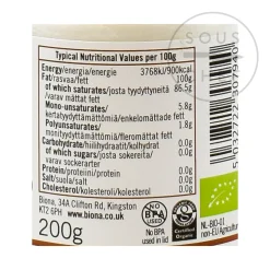 Organic Virgin Coconut Oil, 200ml