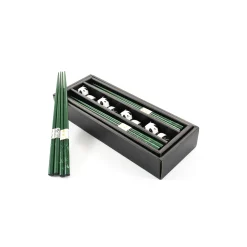 Panda Chopstick & Rest Set - 4 Pairs