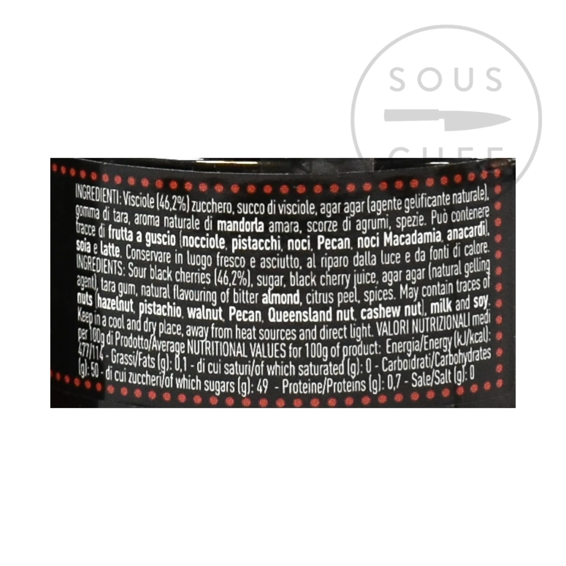 Pariani Candied Black Cherry, 245g