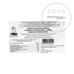 Pariani Candied Cedro Citron In Small Cubes, 1kg