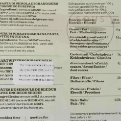 Pasta L'Antica Black Squid Ink Pennette Pasta, 500g