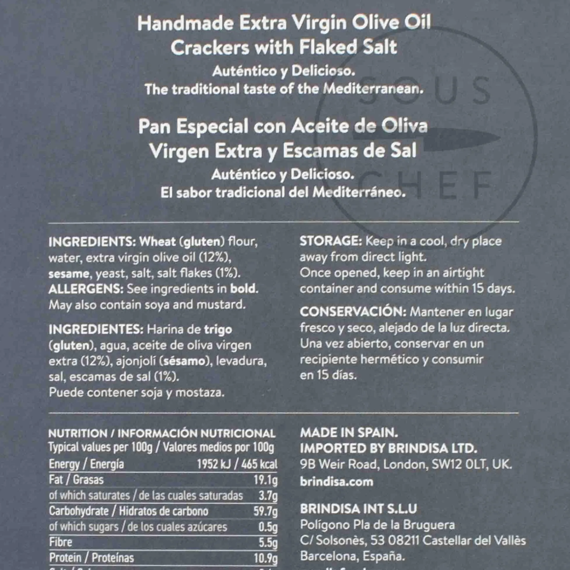 Perello Flaked Salt Olive Oil Reganas Crackers, 150g