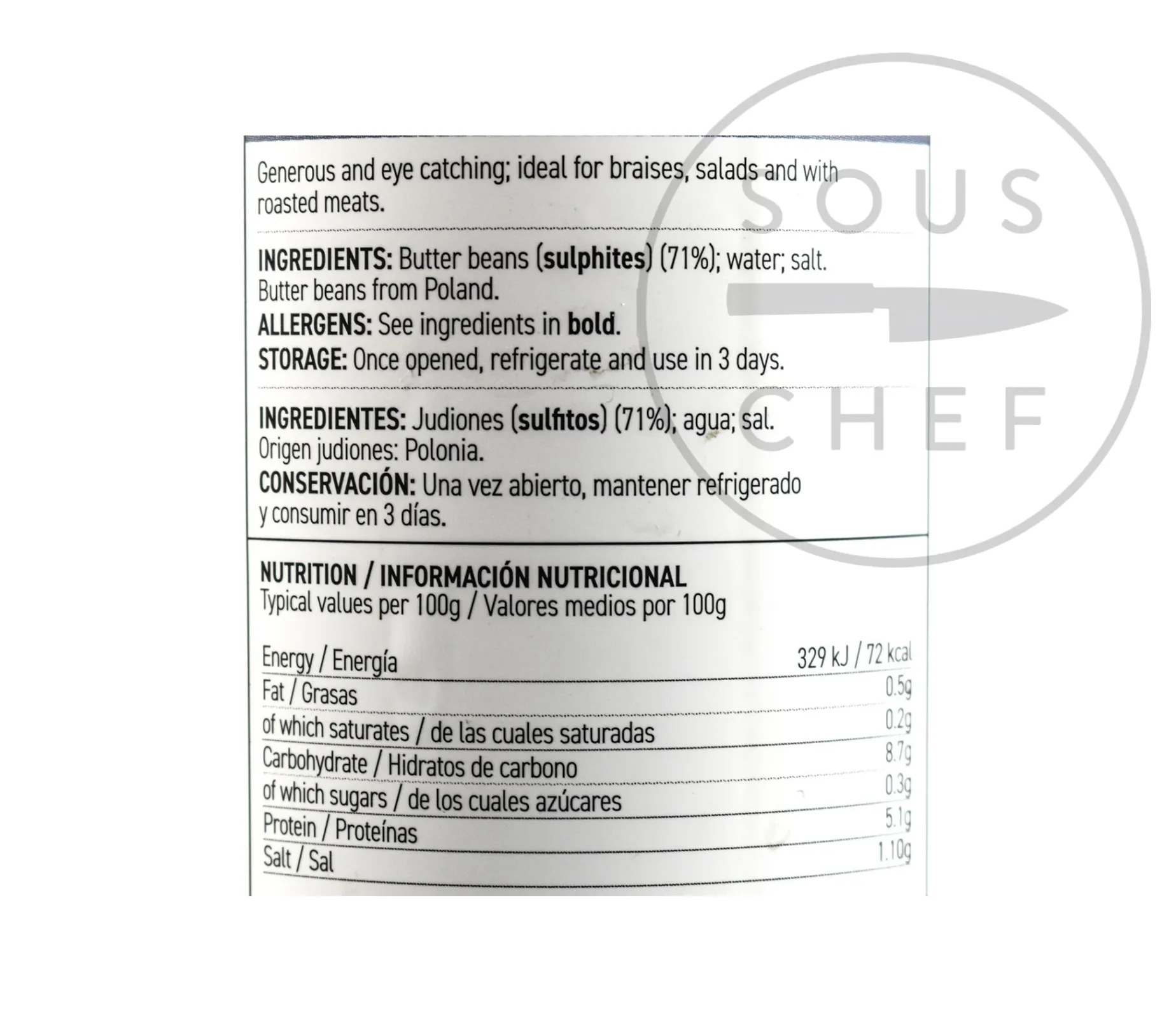 Perello Judion Butter Beans, 700g