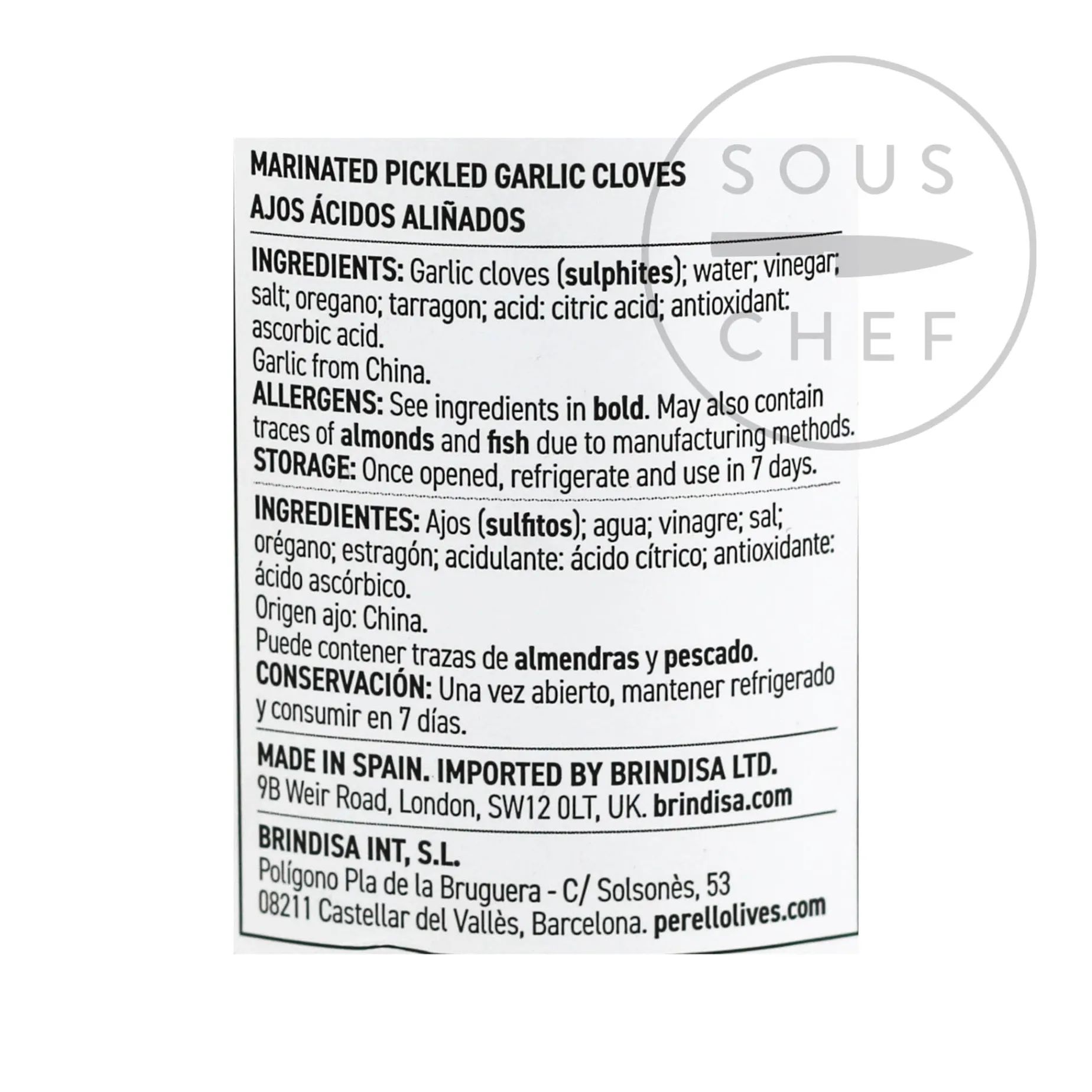 Perello Pickled Garlic, 235g