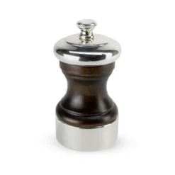 Peugeot Palace Wood & Silver Plated Salt Mill, 10cm