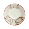 Pink Lucky Cat Japanese Noodle Bowl, 15cm