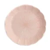 Pink Scalloped Japanese Deep Dinner Plate, 22cm