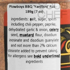 Plowboys BBQ 'Yardbird' Rub, 198g