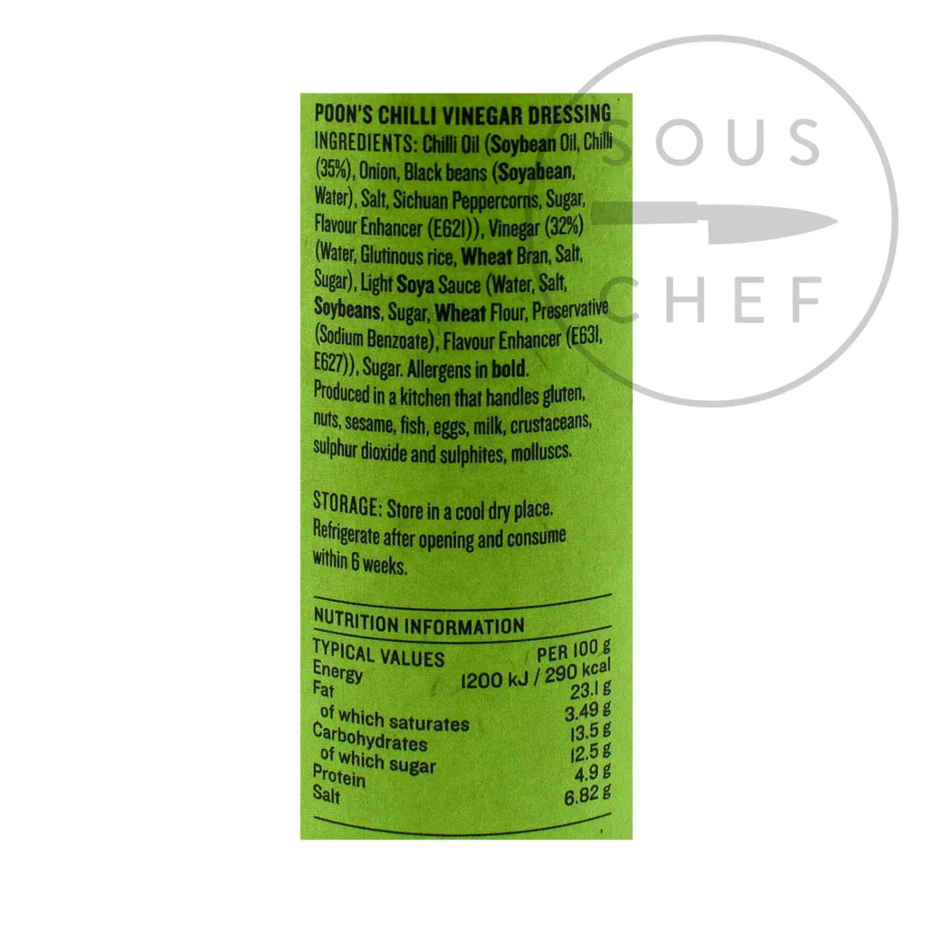 Poon's Chilli Vinegar Dressing, 250ml