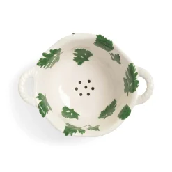 Porcelain Parsley Colander, 19.5cm