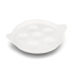 Porcelain Snail Platter with 6 Compartments