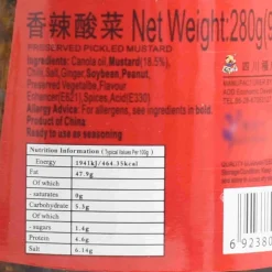 Preserved Pickled Mustard, 280g