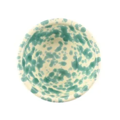 Puglia Aquamarine Splatter Bowl, 12cm