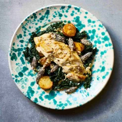 Puglia Aquamarine Splatter Dinner Plate, 27cm