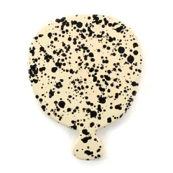 Puglia Black Splatter Ceramic Serving Board, 25cm