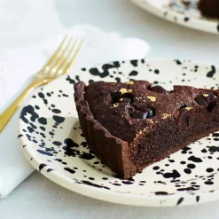 Puglia Black Splatter Ceramic Storage Jar, 15cm