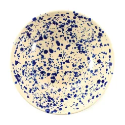 Puglia Blue Splatter Large Salad Bowl, 28cm