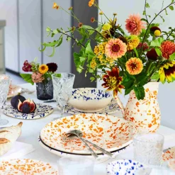 Puglia Blue Splatter Large Salad Bowl, 28cm