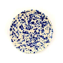 Puglia Blue Splatter Side Plate, 19cm
