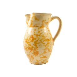 Puglia Dark Yellow Splatter Pitcher