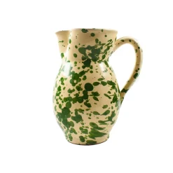 Puglia Green Splatter Pitcher