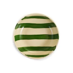 Puglia Green Stripe Bowl, 19cm