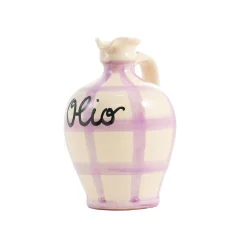 Puglia Lilac Stripe Oil Bottle, 250ml