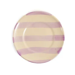 Puglia Lilac Stripe Side Plate, 19cm