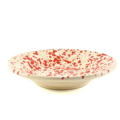 Puglia Red Splatter Pasta Bowl, 29cm