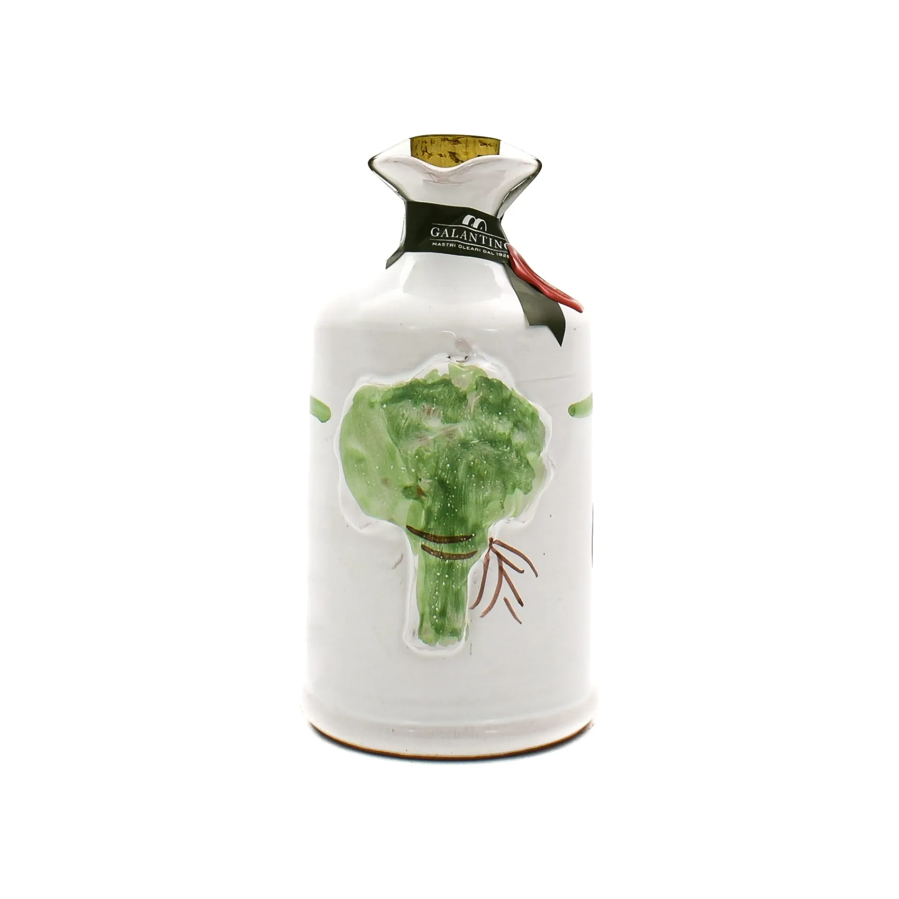 Puglian Olive Oil with Basil in Terracotta Bottle, 250ml