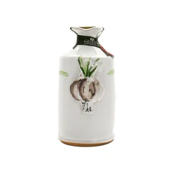 Puglian Olive Oil with Garlic in Terracotta Bottle, 250ml