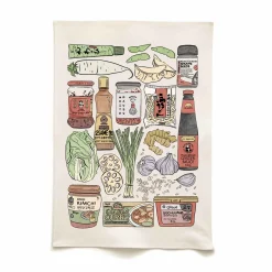 Quite Nice Clothing East Asian Ingredients Organic Cotton Tea Towel