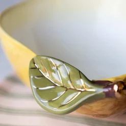 Rockett St George Pear Bowl with Gold Detail, 14x20cm