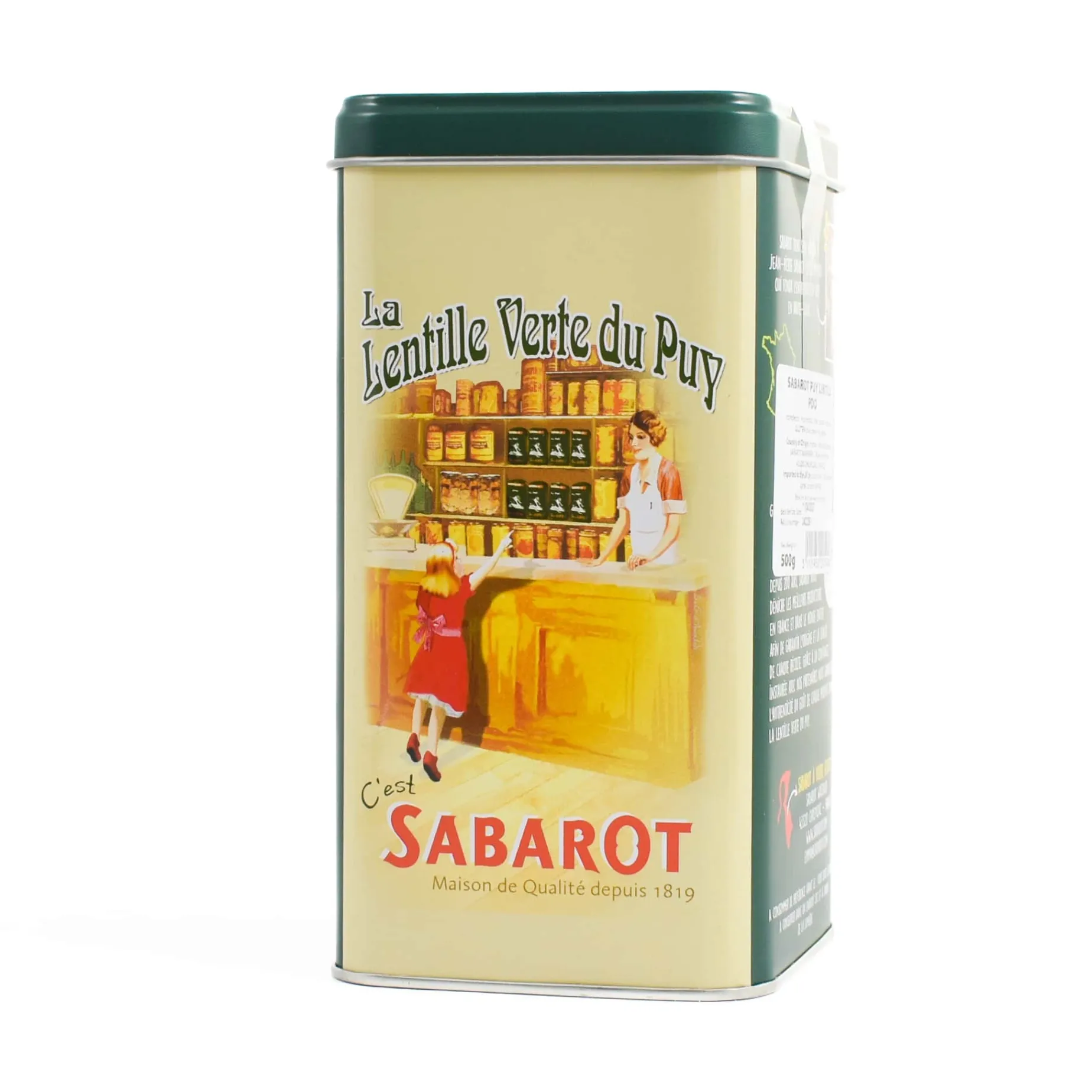 Sabarot PDO Puy Lentils in Metal Tin, 500g
