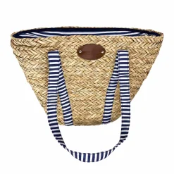 Sac de Plage Riviera Blue Stripe Picnic Tote, 4 Person
