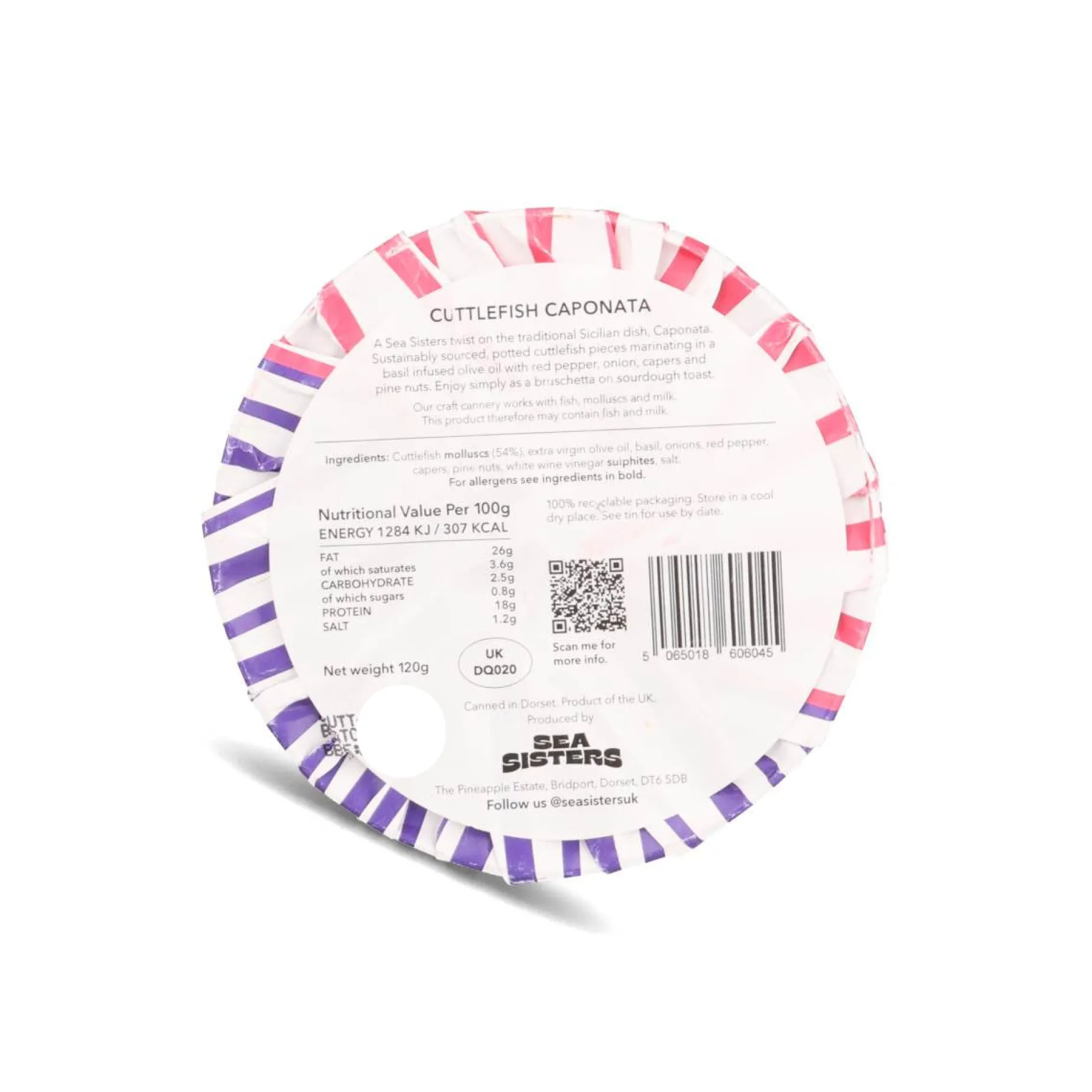 Sea Sisters Limited Edition Cuttlefish Caponata with Basil & Pinenuts, 120g