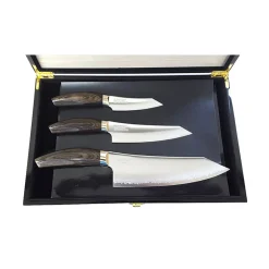Seki 3 Layer Knife Trio with Wooden Gift Box