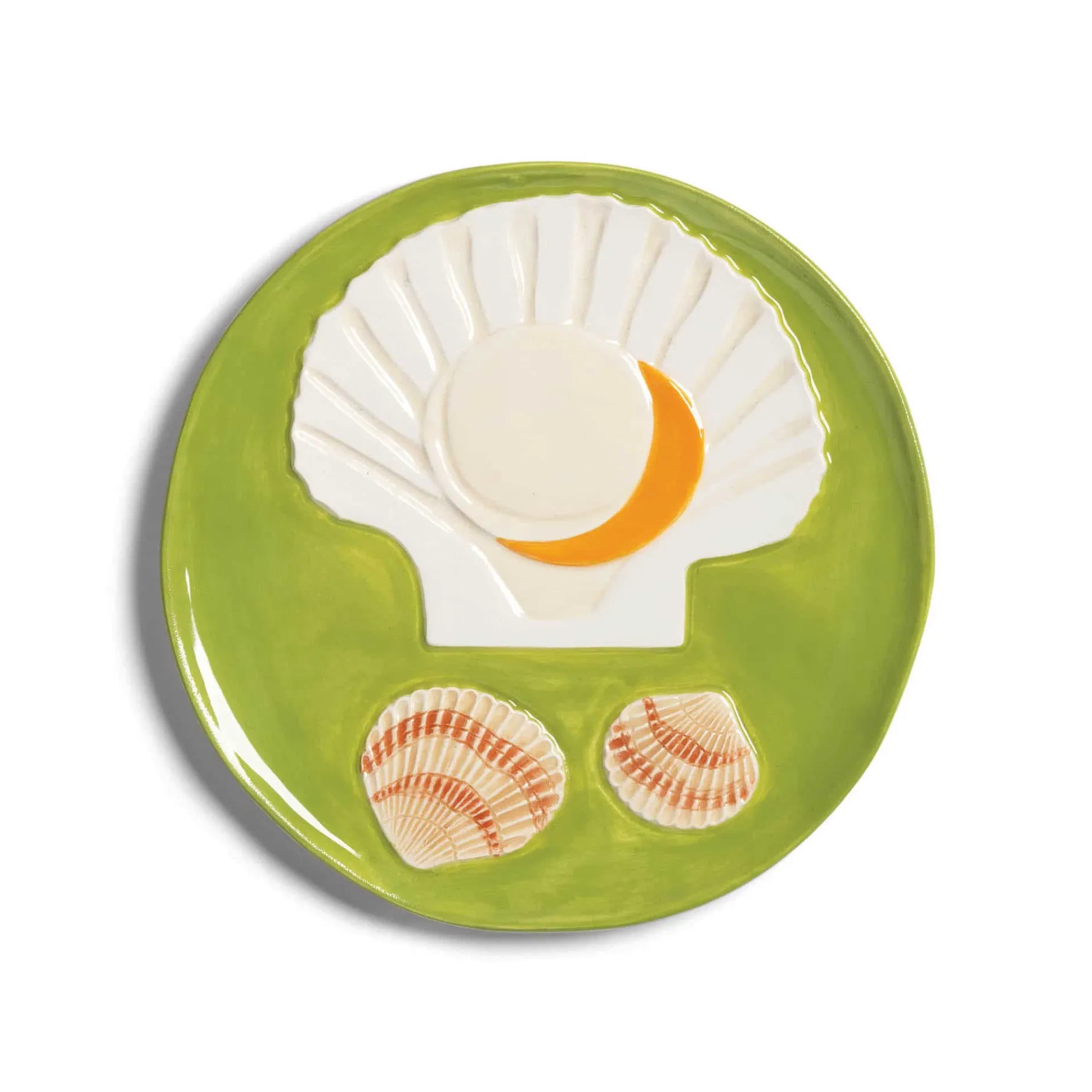 Set of 4 Assorted Seafood Side Plates, 16cm